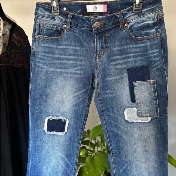 Sale CAbi Blue Boyfriend Jeans with Distressed Details - Picture 8 of 12